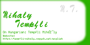 mihaly tempfli business card